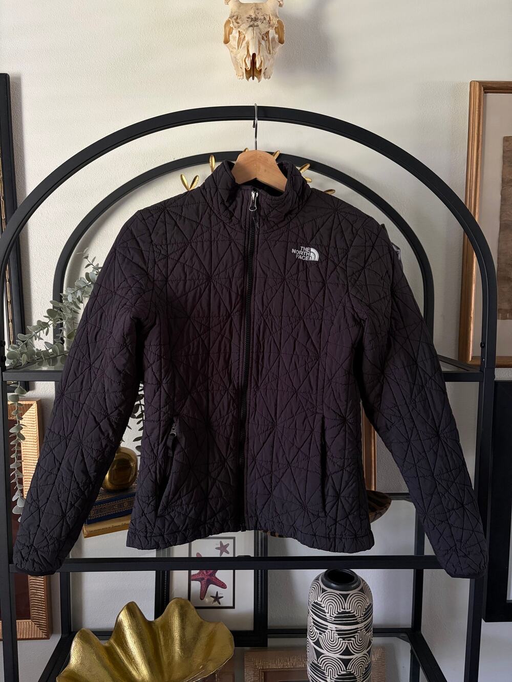 The North Face Women’s S Black Quilted Insulated Full Zip Jacket